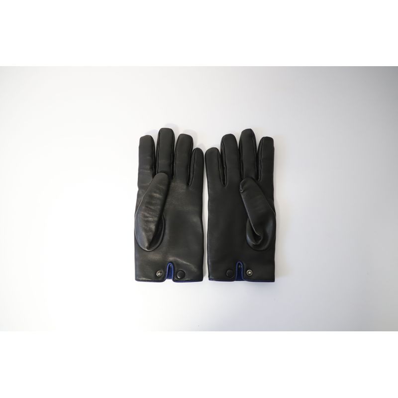 Gucci Gloves With Knitted Cashmere Lining In Black Leather